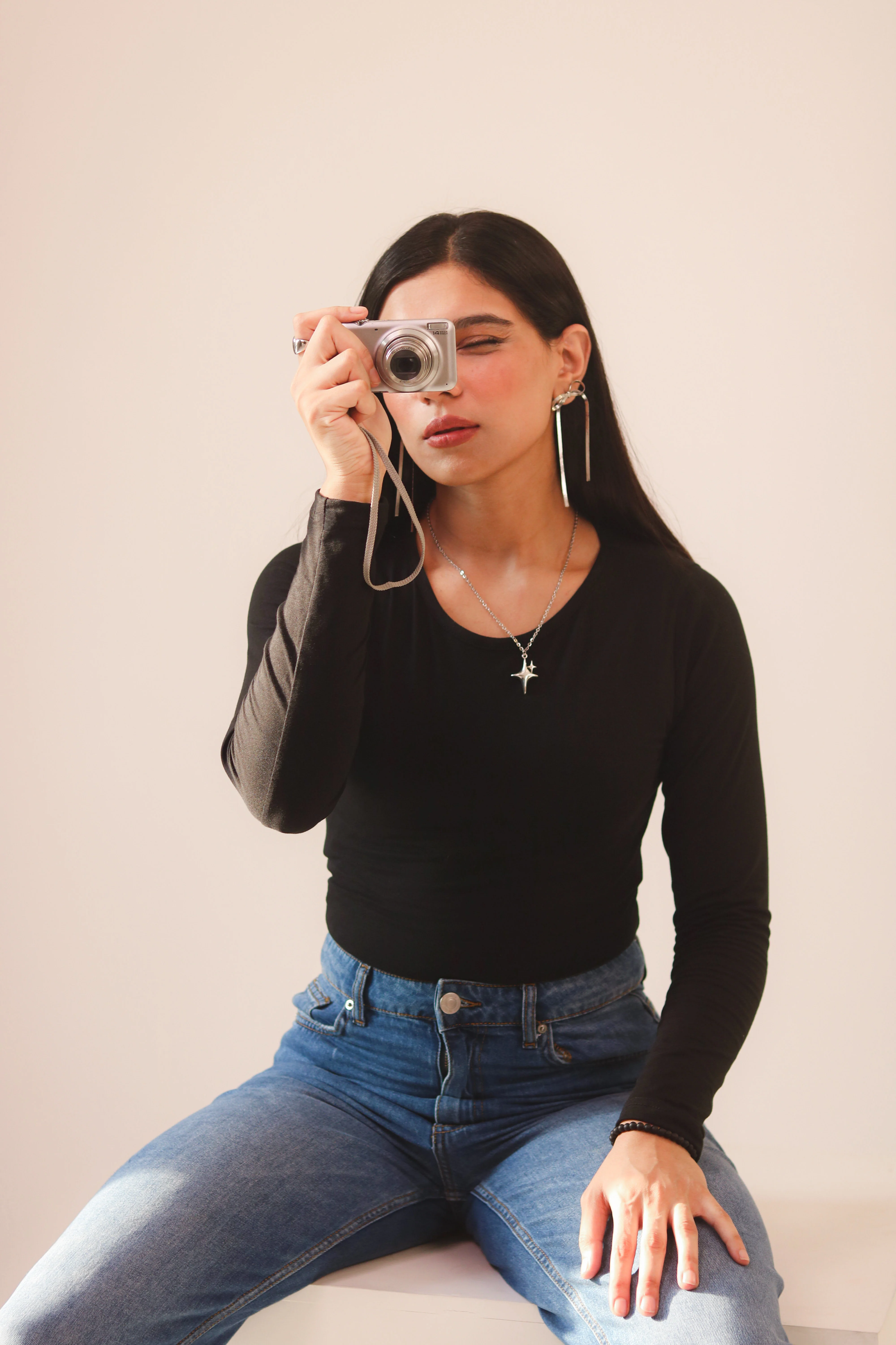 Black Basic Fitted Full Bodysuit - Image 3