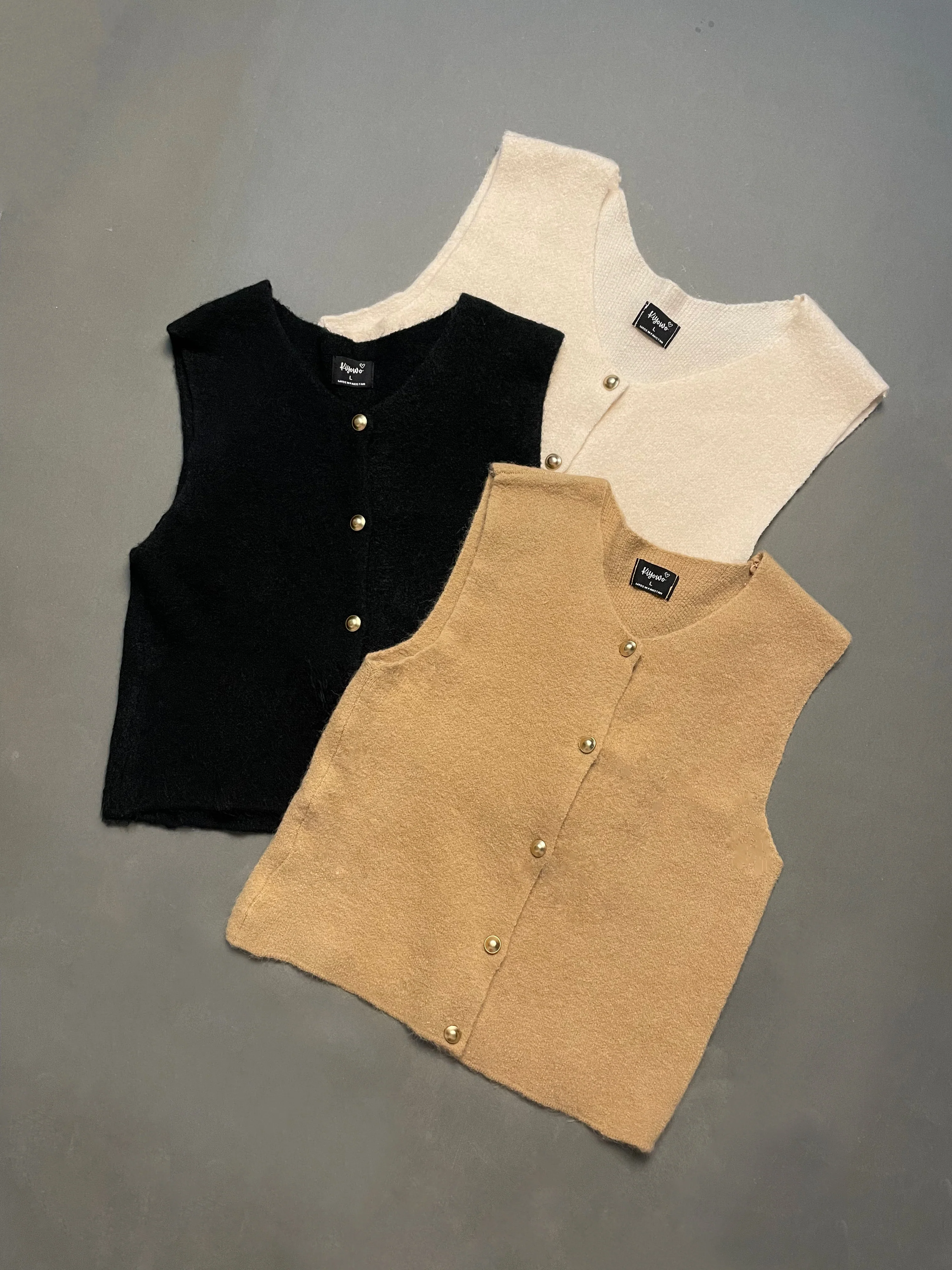 Fuzzy Woollen Sweater Vest - Image 15