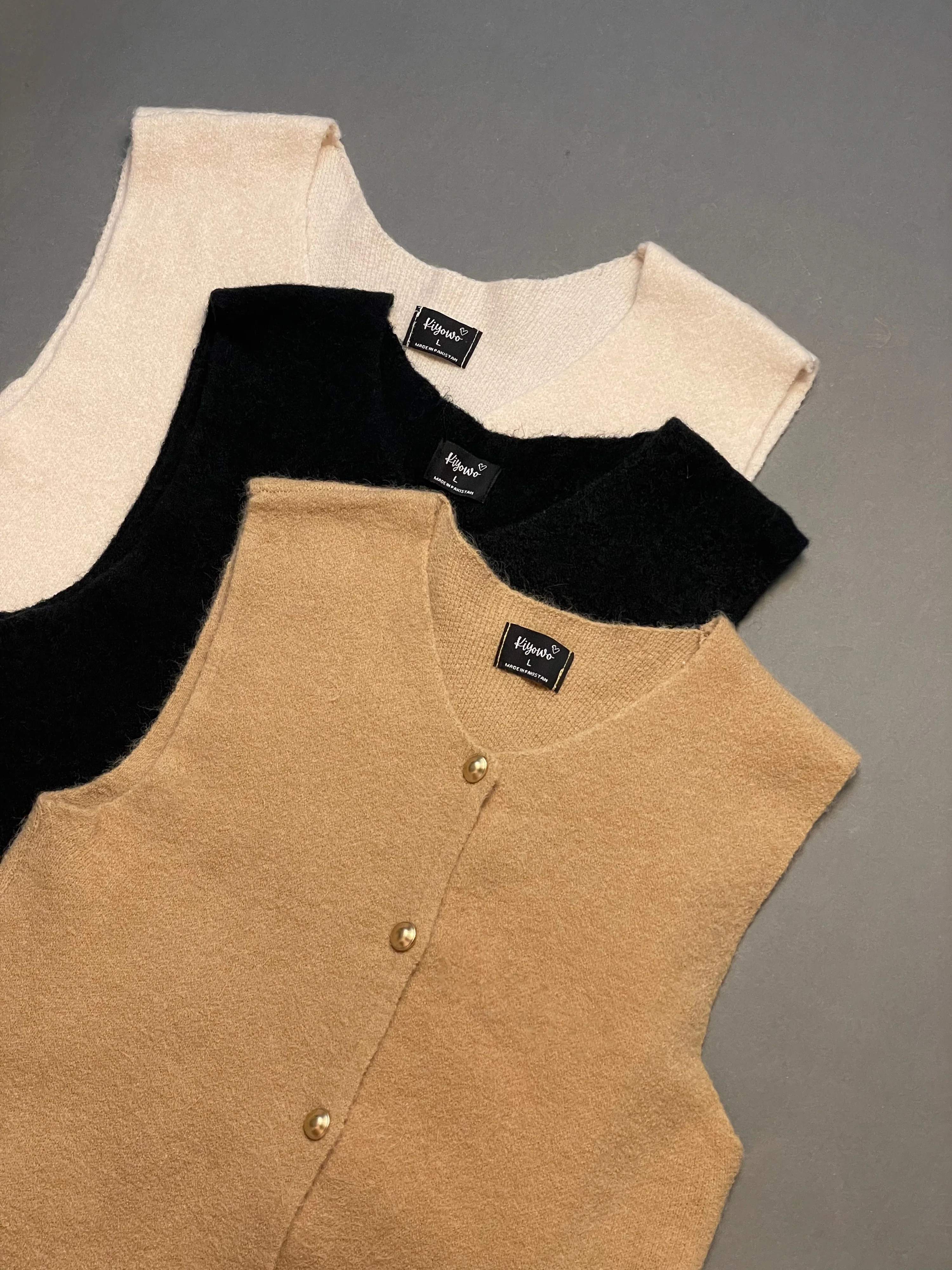 Fuzzy Woollen Sweater Vest - Image 18