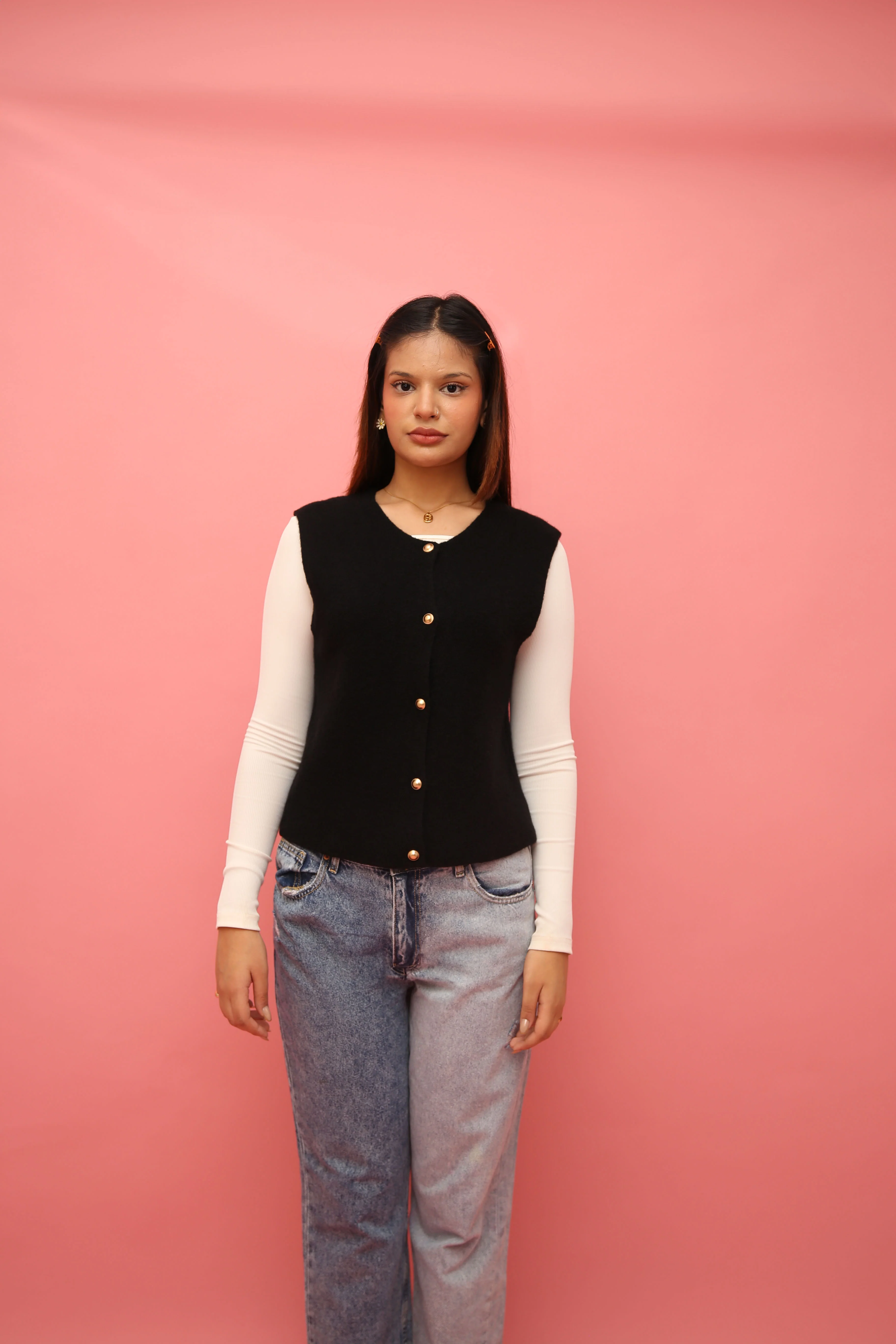 Fuzzy Woollen Sweater Vest - Image 19