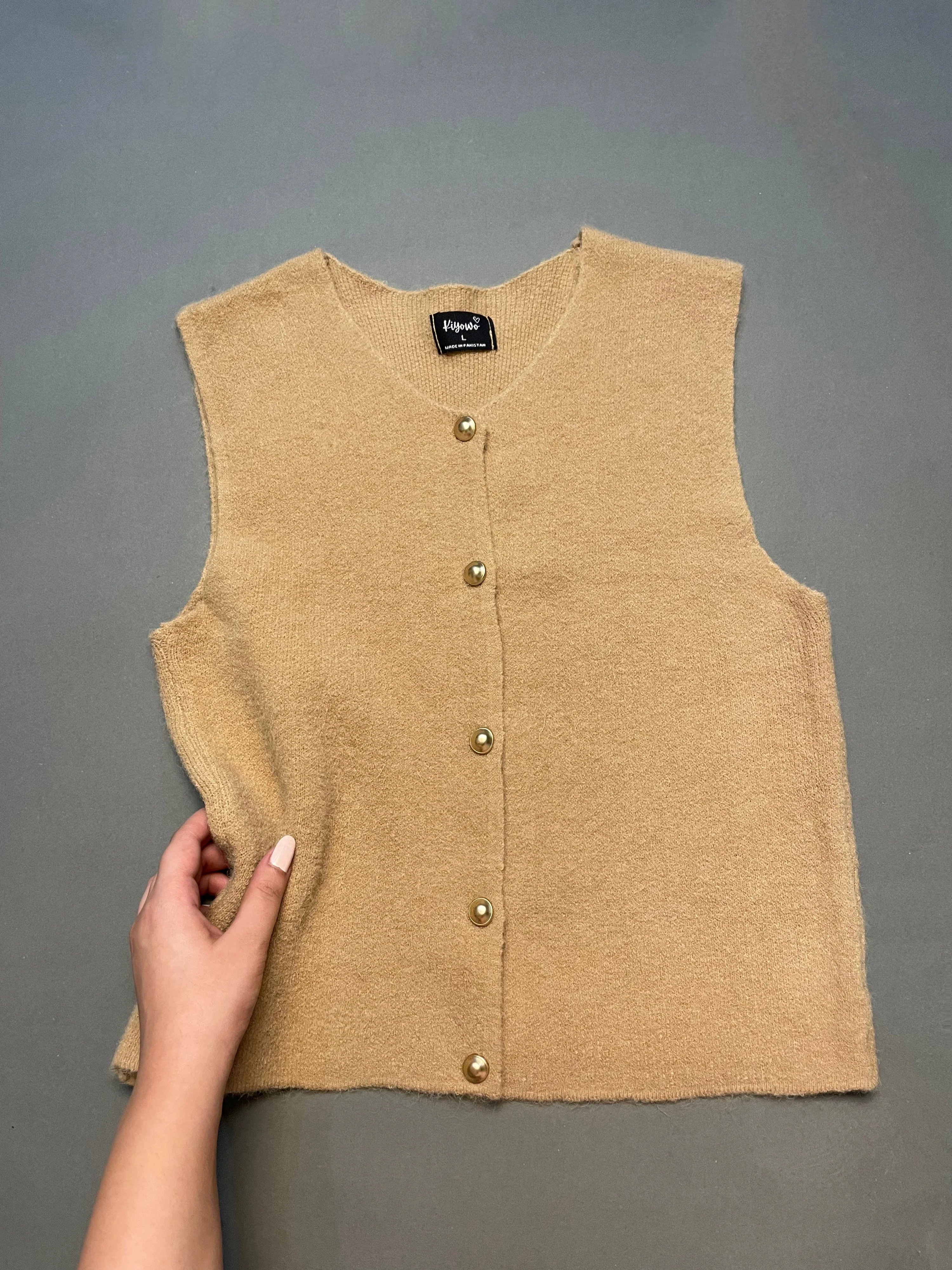 Fuzzy Woollen Sweater Vest - Image 7