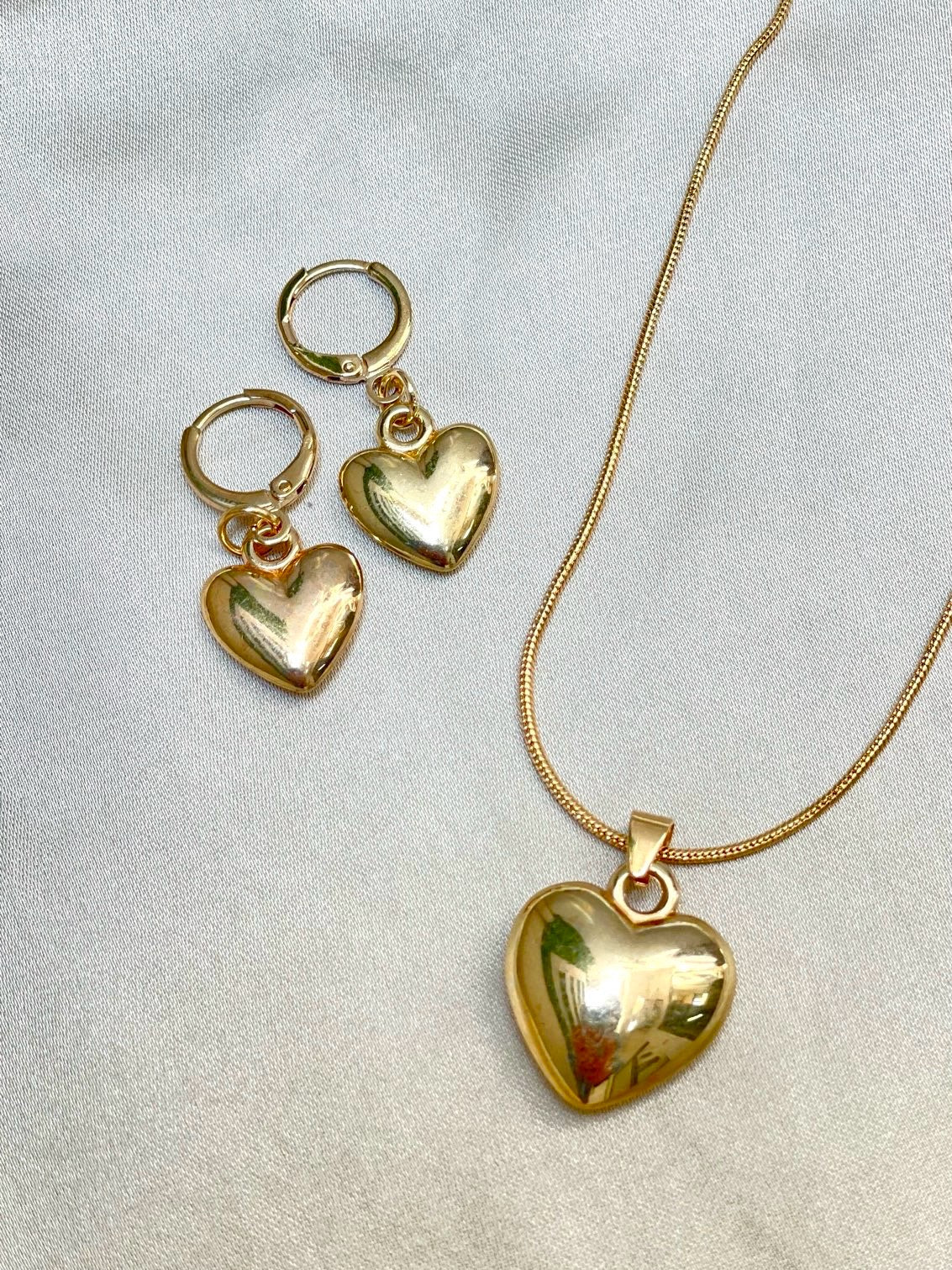 Heart Pendant and Earrings Set - Image 4