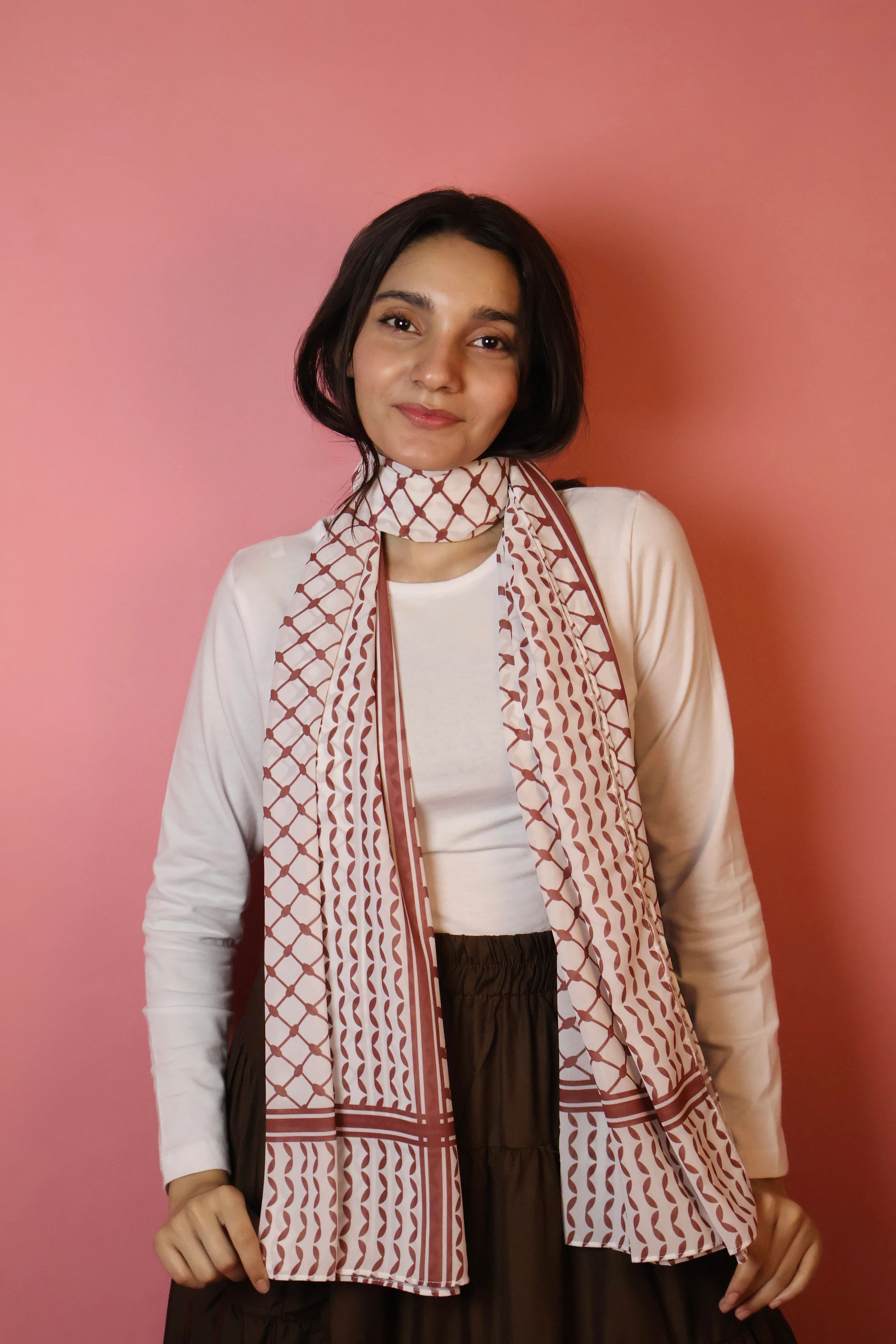 Keffiyeh Georgette Scarf - Image 3
