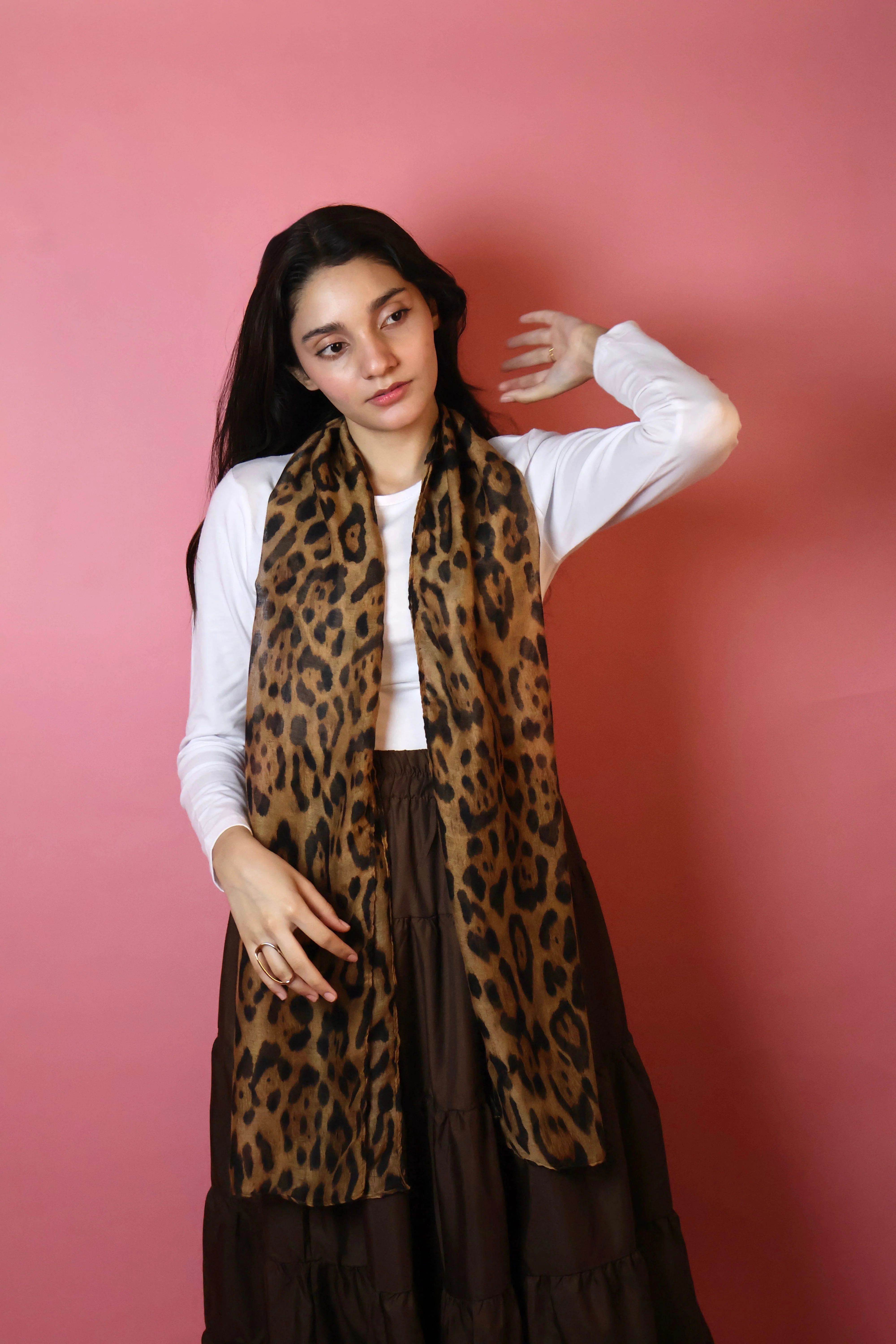 Leopard summer scarf - Image 3