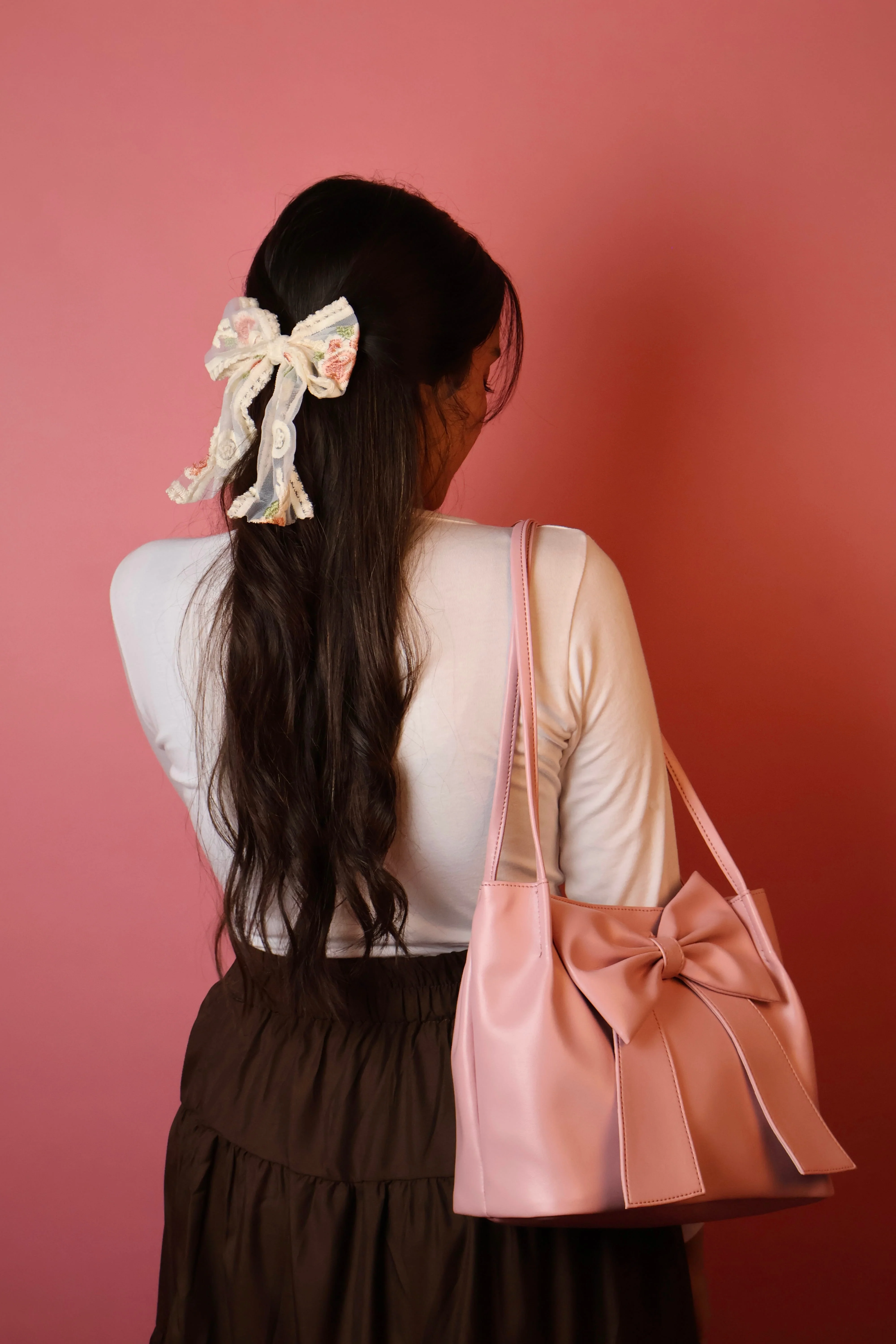 Pink Soft Bow Hand Bag - Image 9