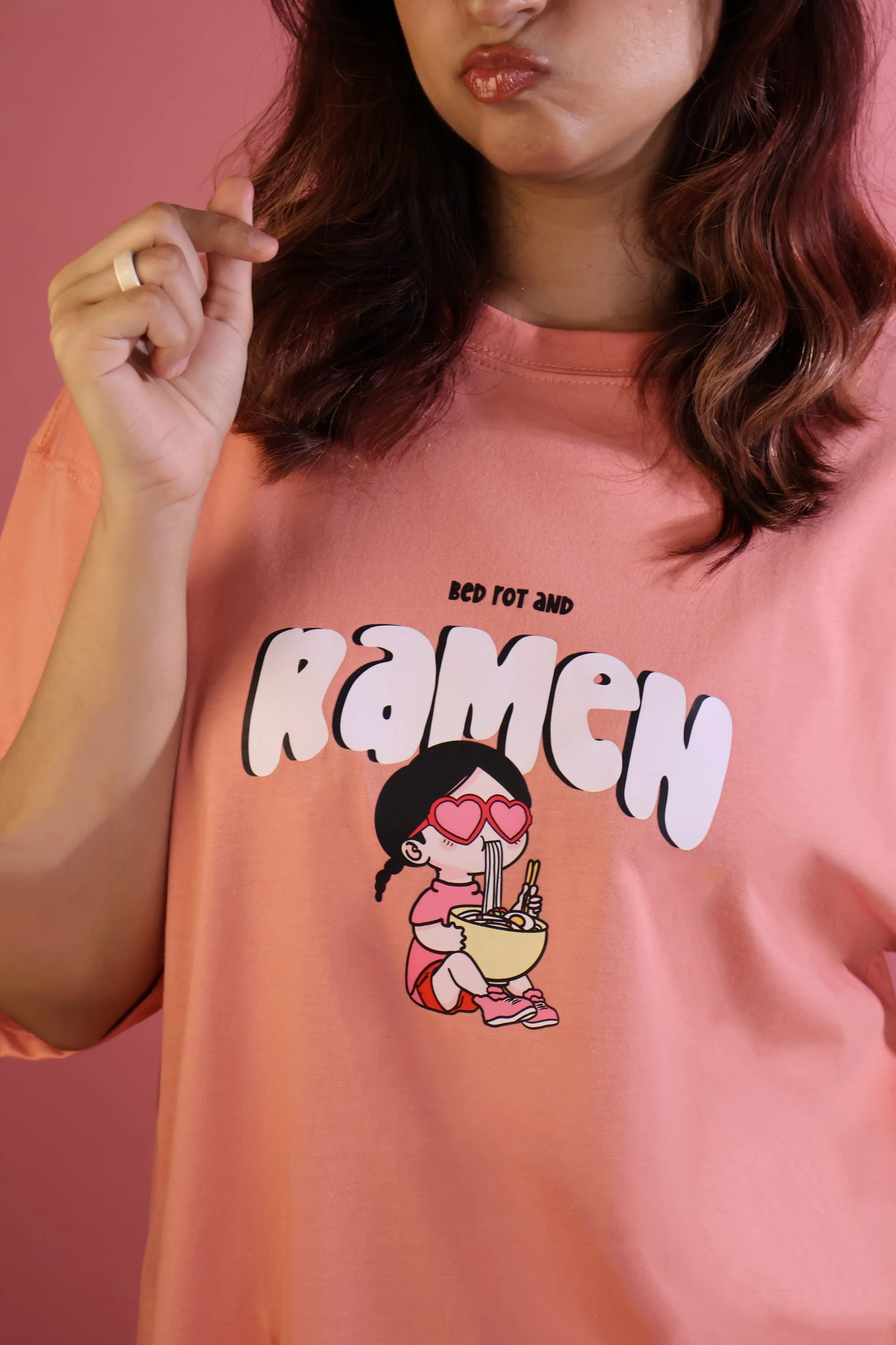 Ramen and Bed-rot Oversized Tee - Image 4